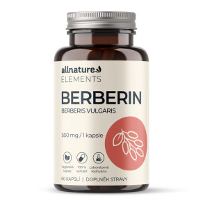 Allnature Elements Berberin 500 mg, 60 cps.