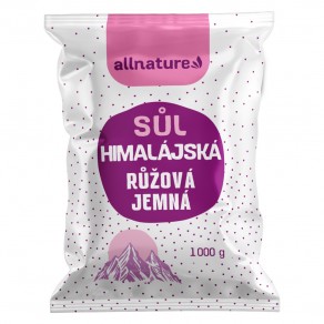 Allnature Himalájská sůl růžová jemná 1000 g